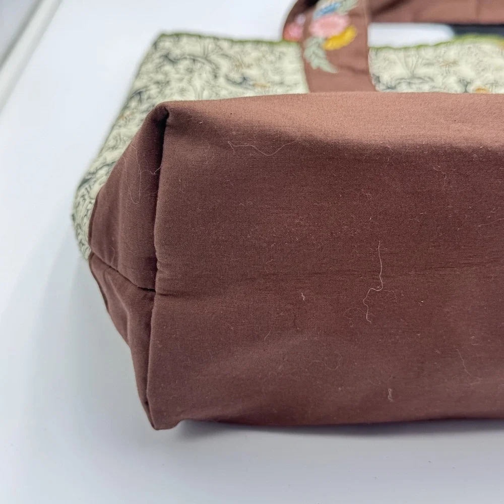 Diisney Parks Quilted Tote Bag With Bambi Flower &Thumper!! Mushroom CottageCore